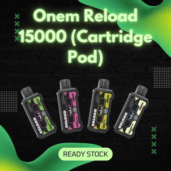 Onem Reload 15000 Puffs Cartridge Pod System Device and Pods