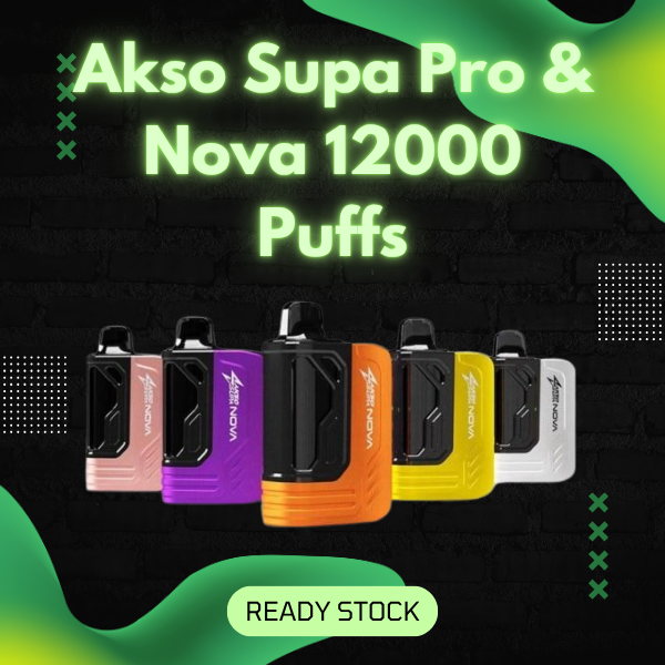 Akso Supa Pro & Nova 12000 Puffs