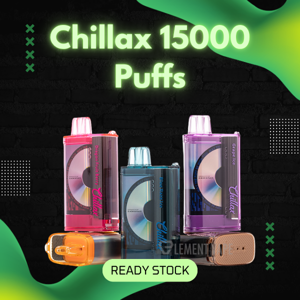 Chillax 15000 Puffs Disposable Vape with Smart LED Display Screen