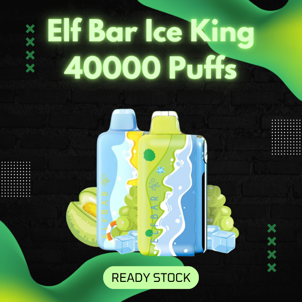 ELFBAR Ice King 40000 Puffs disposable vape with smart screen