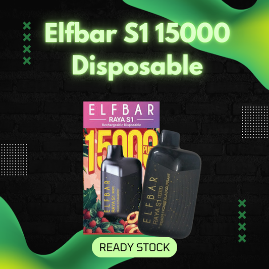 Elf Bar S1 15000 Puffs Disposable Vape Front View - Singapore Vape