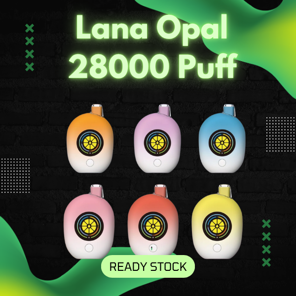 Lana Opal 28000 Puffs Disposable Vape with Smart LED Screen and Dual Mesh Coil