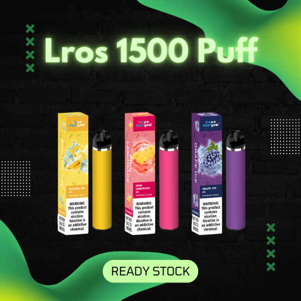 Lros 1500 Puffs Disposable Vape device sleek design