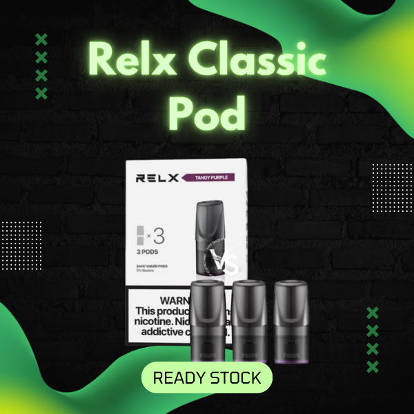 Relx Classic Pods 3 Pack Authentic Vaporizer Pods Singapore