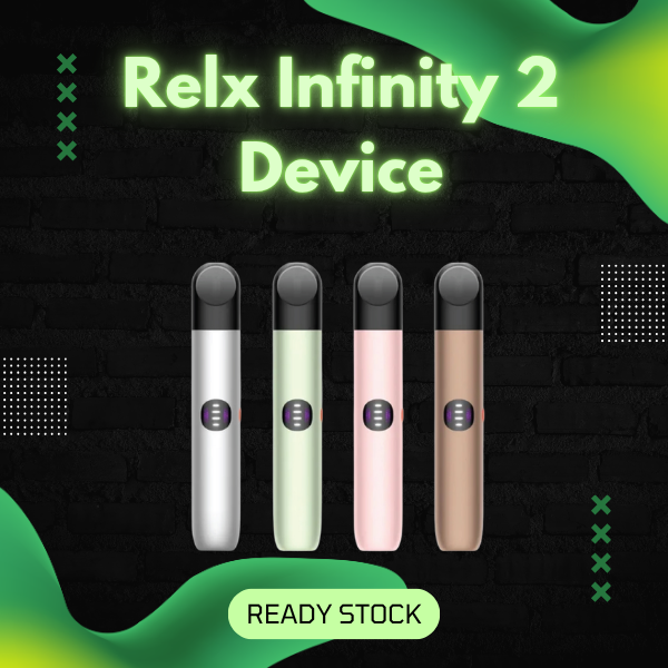 Relx Infinity 2 Device adjustable power pod system vape close up