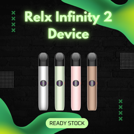 Relx Infinity 2 Device adjustable power pod system vape close up