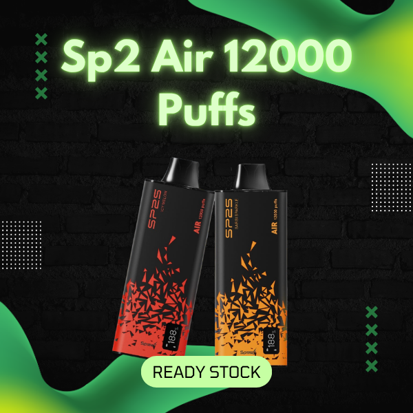 SP2S Air 12000 Puffs Disposable Vape Device Close Up